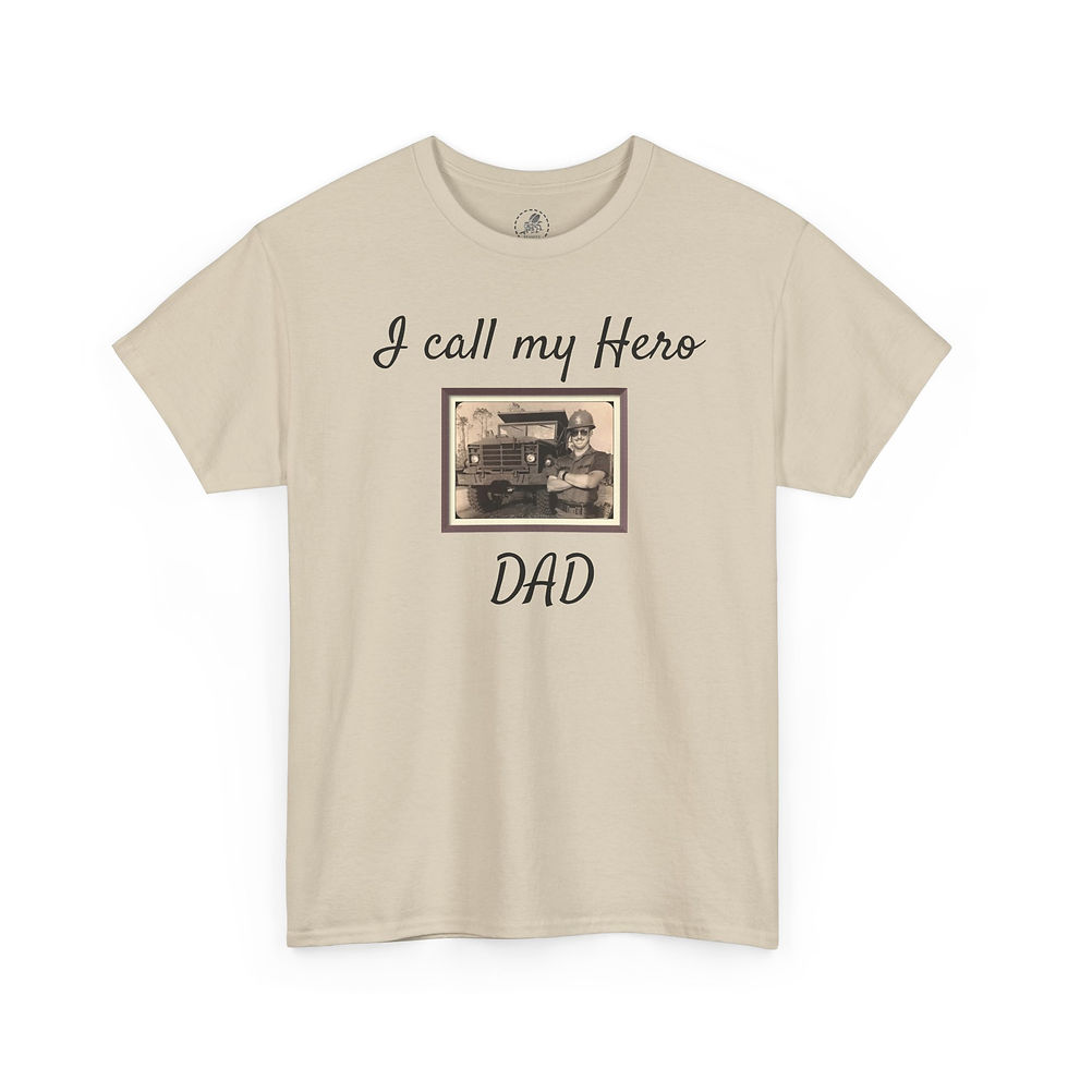 Thumbnail: I Call My Hero Dad Throwback Tee, Father's Day Gift