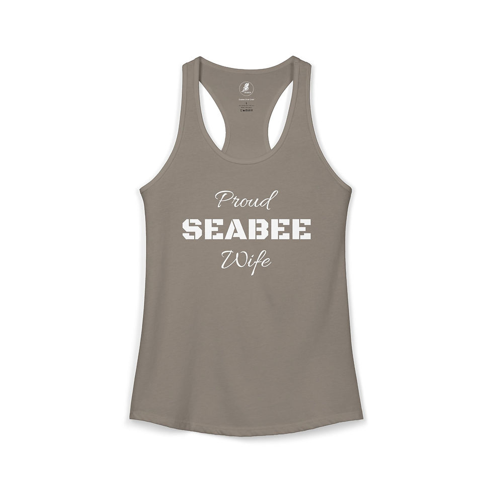 Thumbnail: Tank Top Seabee Wife Women's Ideal Racerback Tank Sleeveless