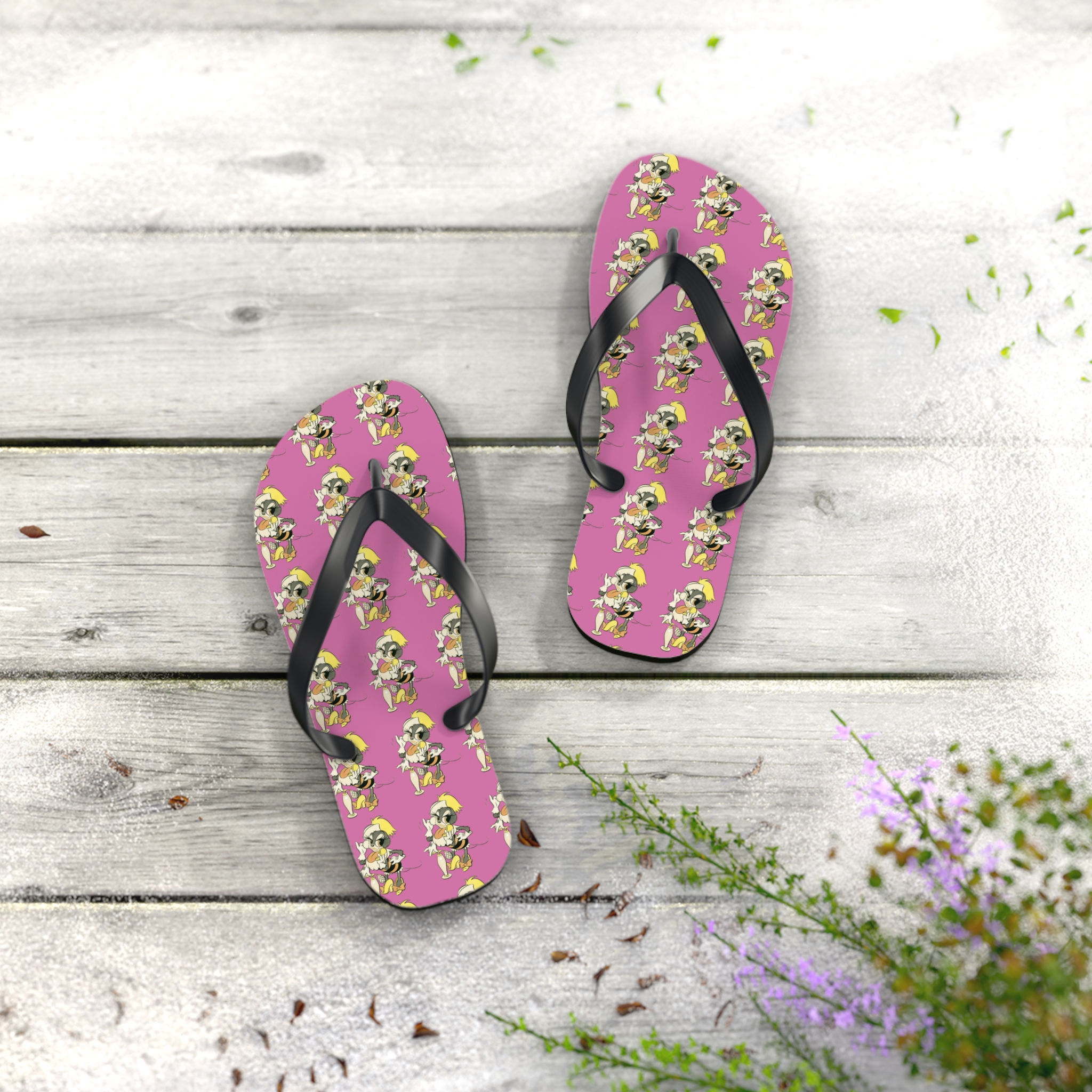 Phoebe Flip Flops pink for beach or pool or just because the female Seabee