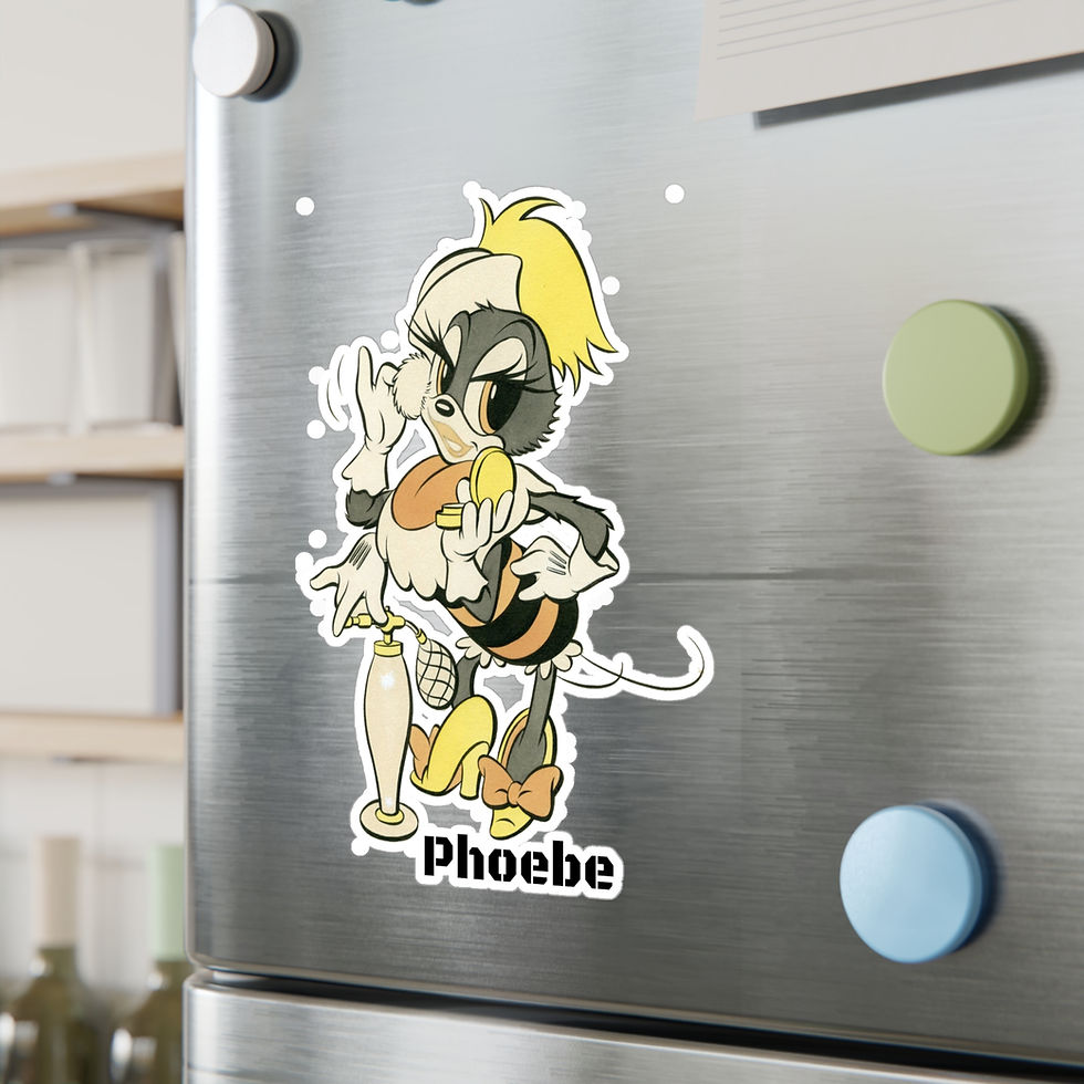 Thumbnail: Phoebe Vinyl Decals 4 sizes female Seabee Navy Seabees sticker