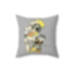 Thumbnail: 2 Sided Phoebe Seabees Spun Polyester Square Pillow