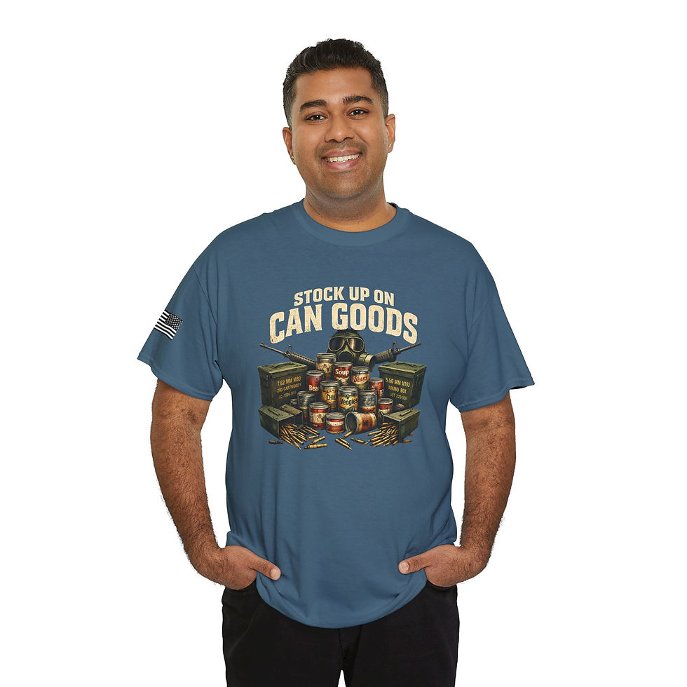 Thumbnail: Stock Up On Can Goods ammo cans unisex heavy cotton tee