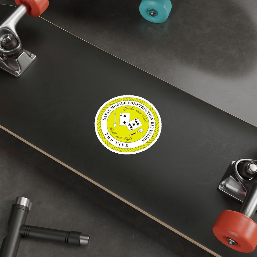 Thumbnail: Die-Cut Stickers NMCB 25 TWO FIVE logo Seabees decal