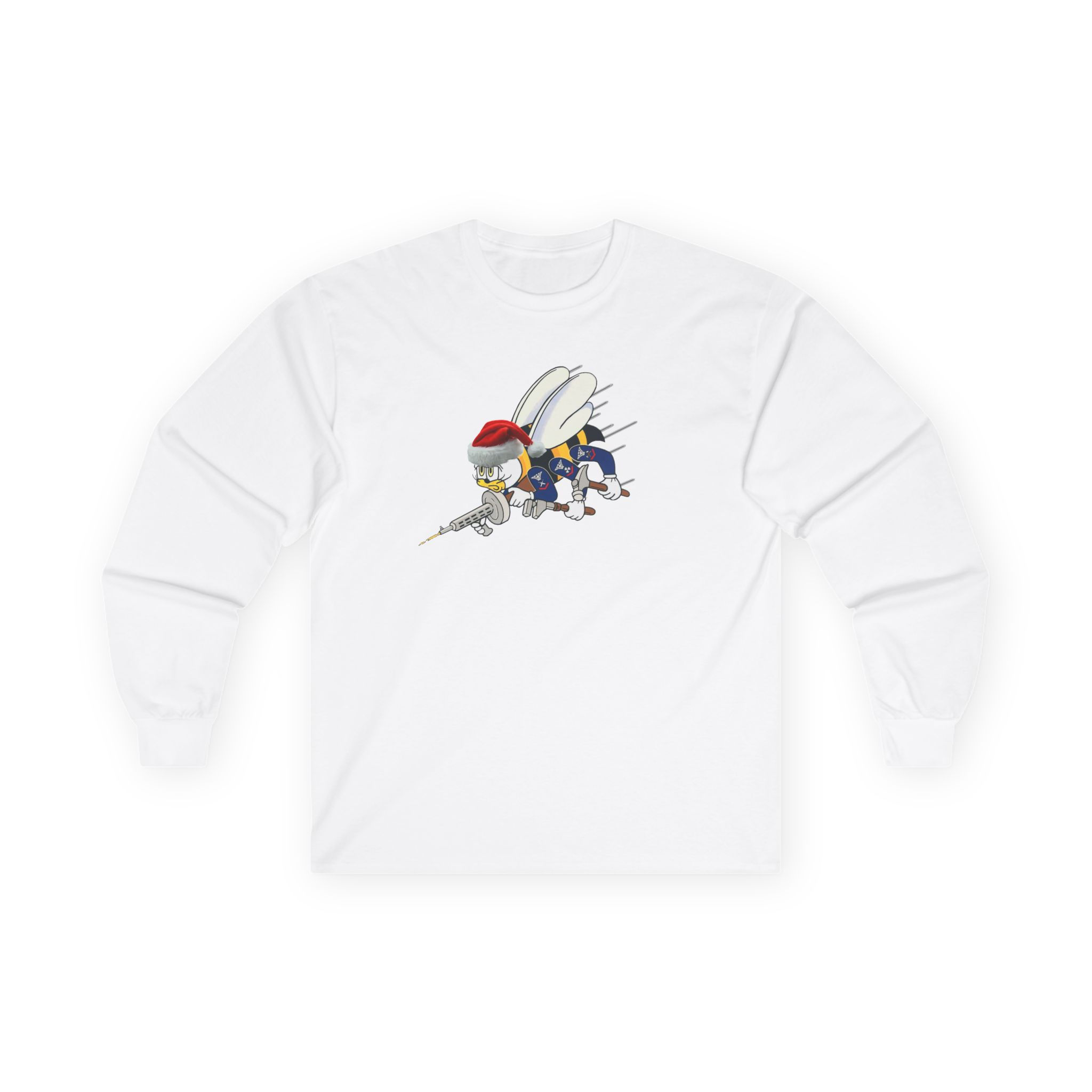 Seabee Santa Long Sleeve Tee Adult