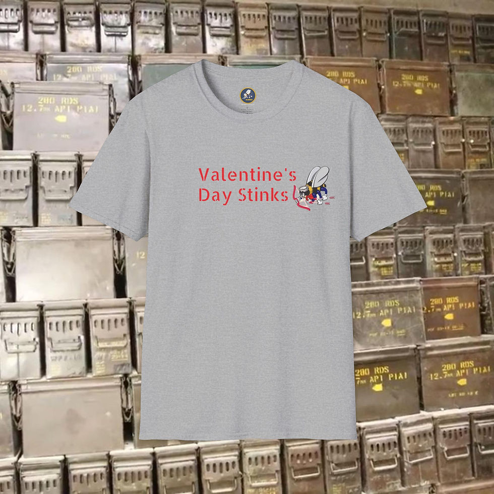 Thumbnail: Cupid Seabee T-shirt Softstyle Valentine's Day Stinks