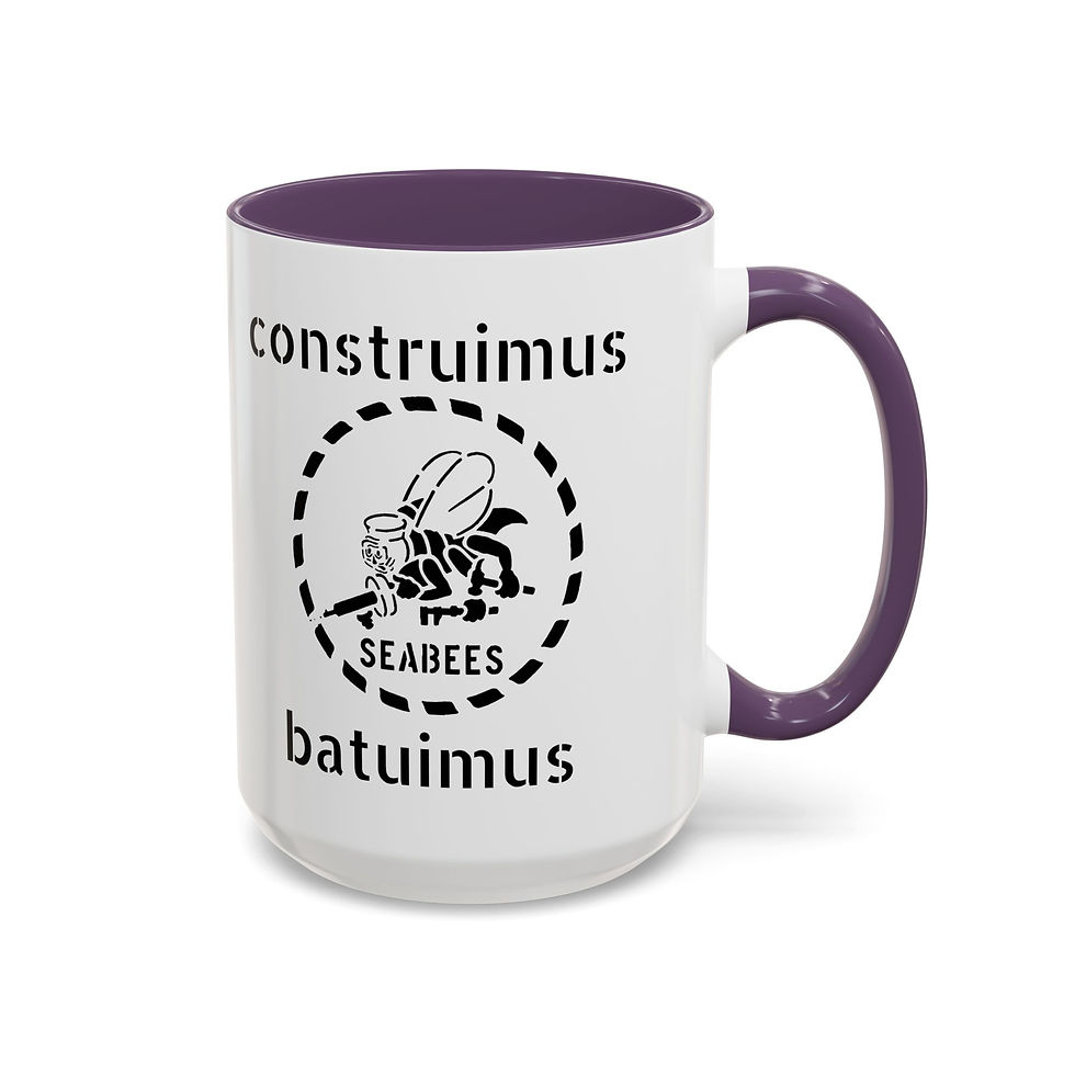 Thumbnail: Construimus Batuimus Mug Pew Pew 2A 11&15 oz DoubleSided Choice of accent color 
