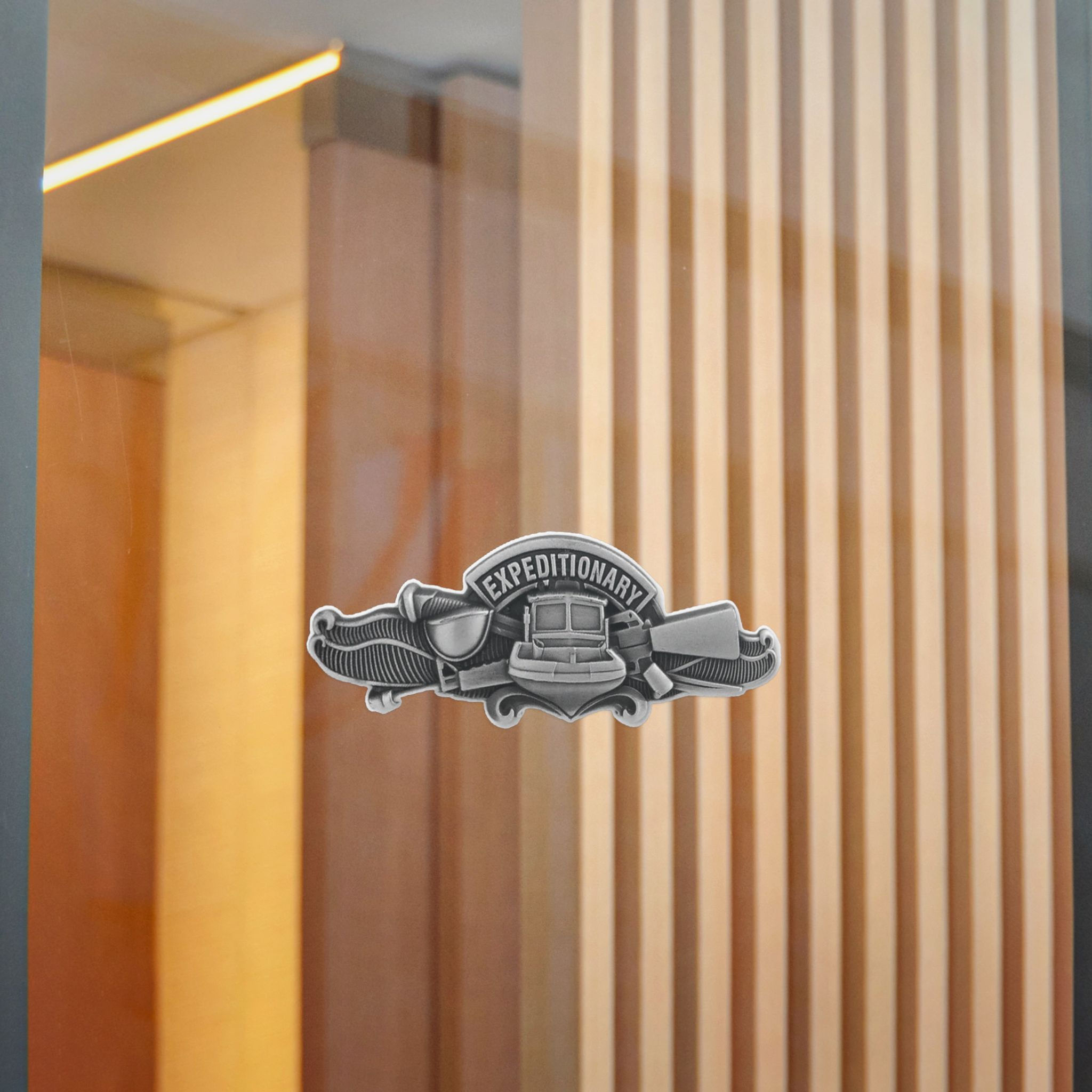 Anodized Expedionary Warfare Insignia Die-Cut Sticker Gun Graphic Decal