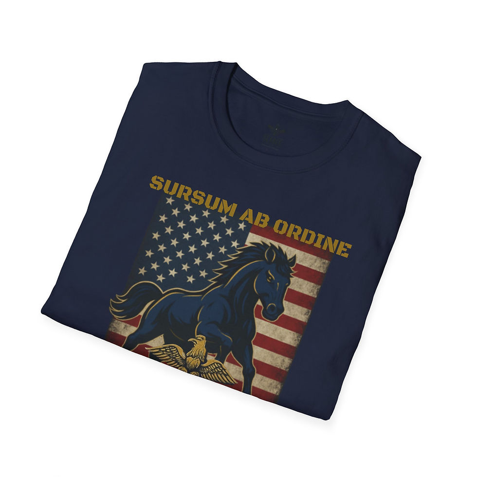 Thumbnail: Navy Mustang T-shirt, Seabee Chick Chief® Design, Unisex Tee, Graphic Shirt