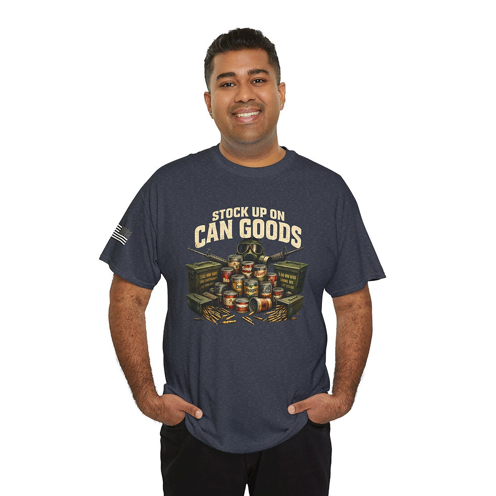 Thumbnail: Stock Up On Can Goods ammo cans unisex heavy cotton tee