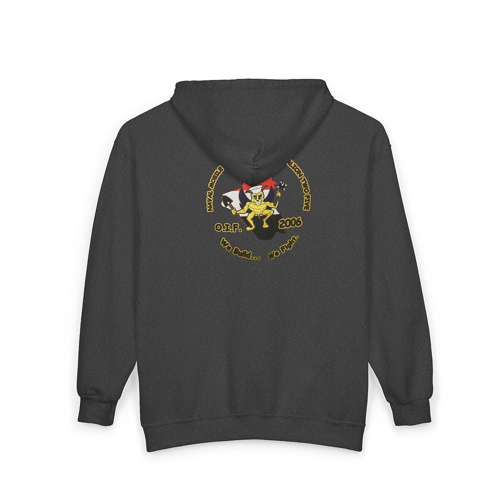 Thumbnail: NMCB 25 - 2006 OIF Deployment Nostalgic Replica Heavy Blend Hooded Zipper Hoodie
