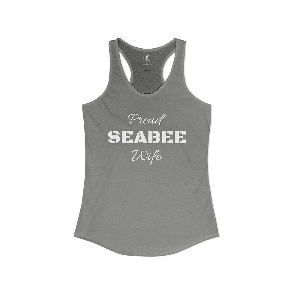 Thumbnail: Tank Top Seabee Wife Women's Ideal Racerback Tank Sleeveless