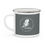 Thumbnail: Enamel Camping Mug Cup Unisex Combat Veteran Seabees stencil grey double sided 