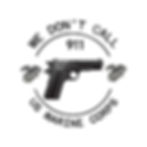 Thumbnail: MARINES Die-Cut Stickers, 1911 We Don't Call 911 Gun Graphic Decal