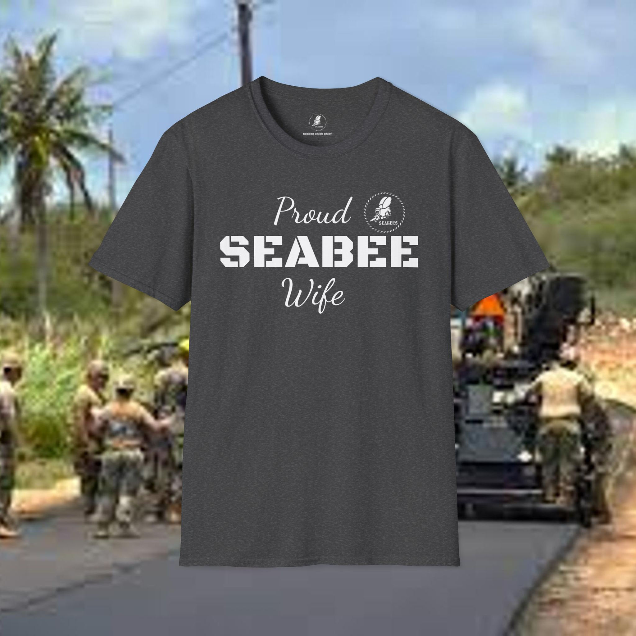 SEABEE Wife Softstyle T-Shirt Support for Christmas birthday 