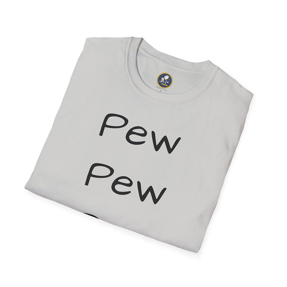 Thumbnail: Pew Pew Pew Unisex Softstyle T-Shirt Neck Label for Christmas birthday 