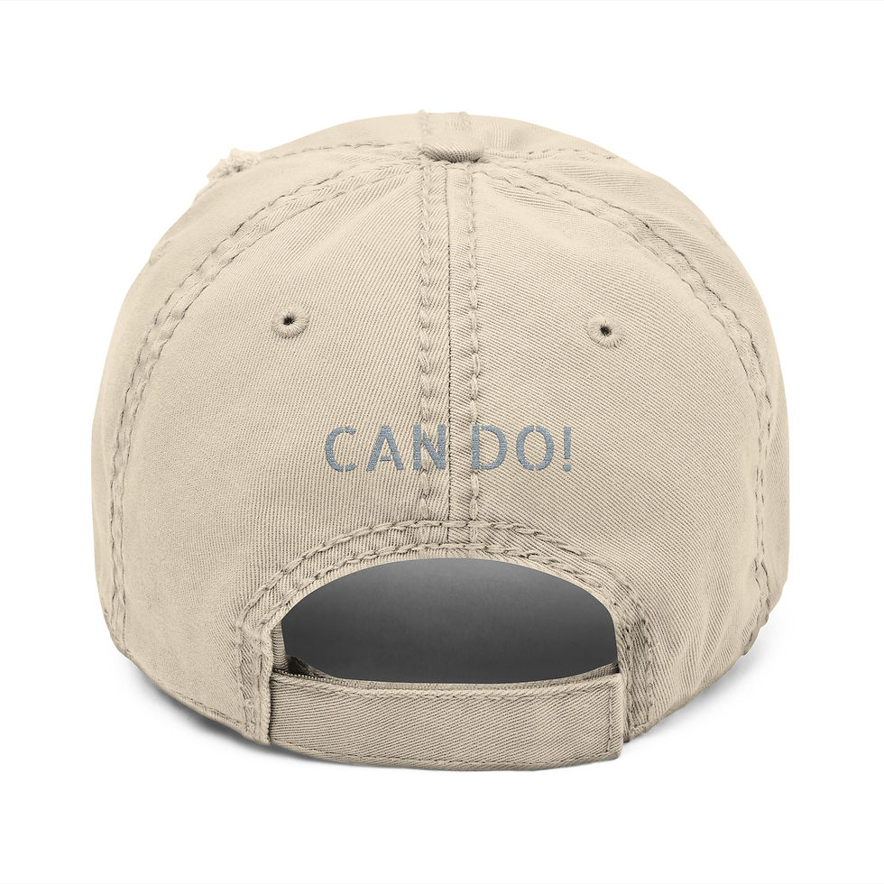 Thumbnail: SEABEES CAN DO! Embroidered Distressed Dad Hat — 4 Colors