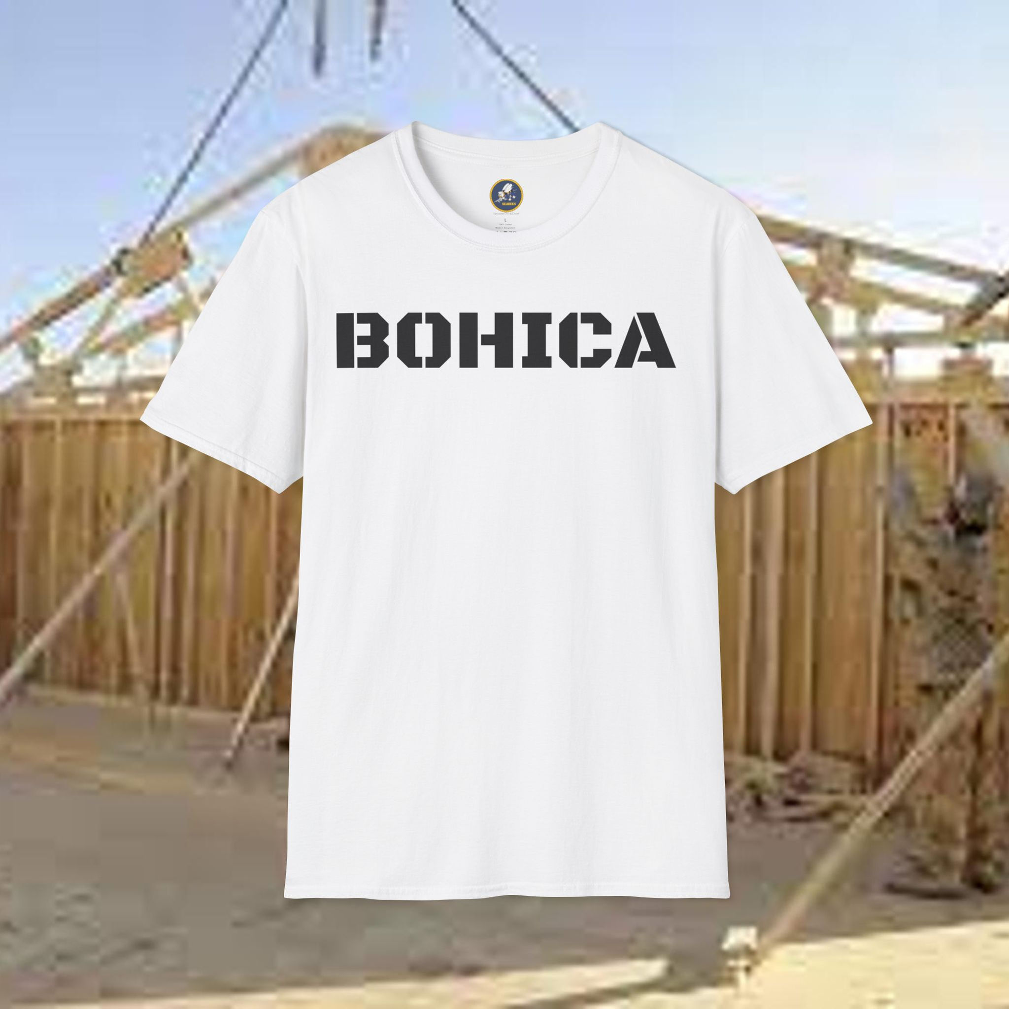 BOHICA Unisex Softstyle T-Shirt, Seabees label