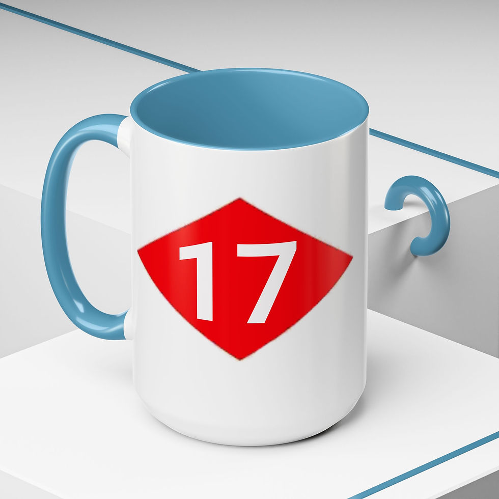 Thumbnail: BEEP Personalized Name Stencil Mug 11 or 15oz Double Sided accent color choice