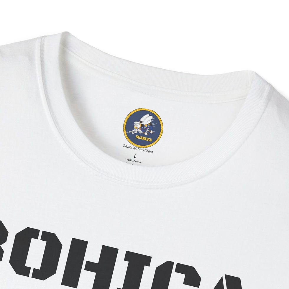 Thumbnail: BOHICA Unisex Softstyle T-Shirt, Seabees label