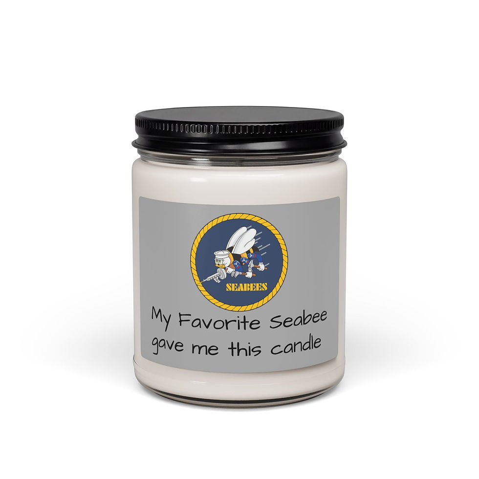 Thumbnail: My Favorite Seabee gave me this candle, 5 scents, Seabees Soy Candle, 9oz