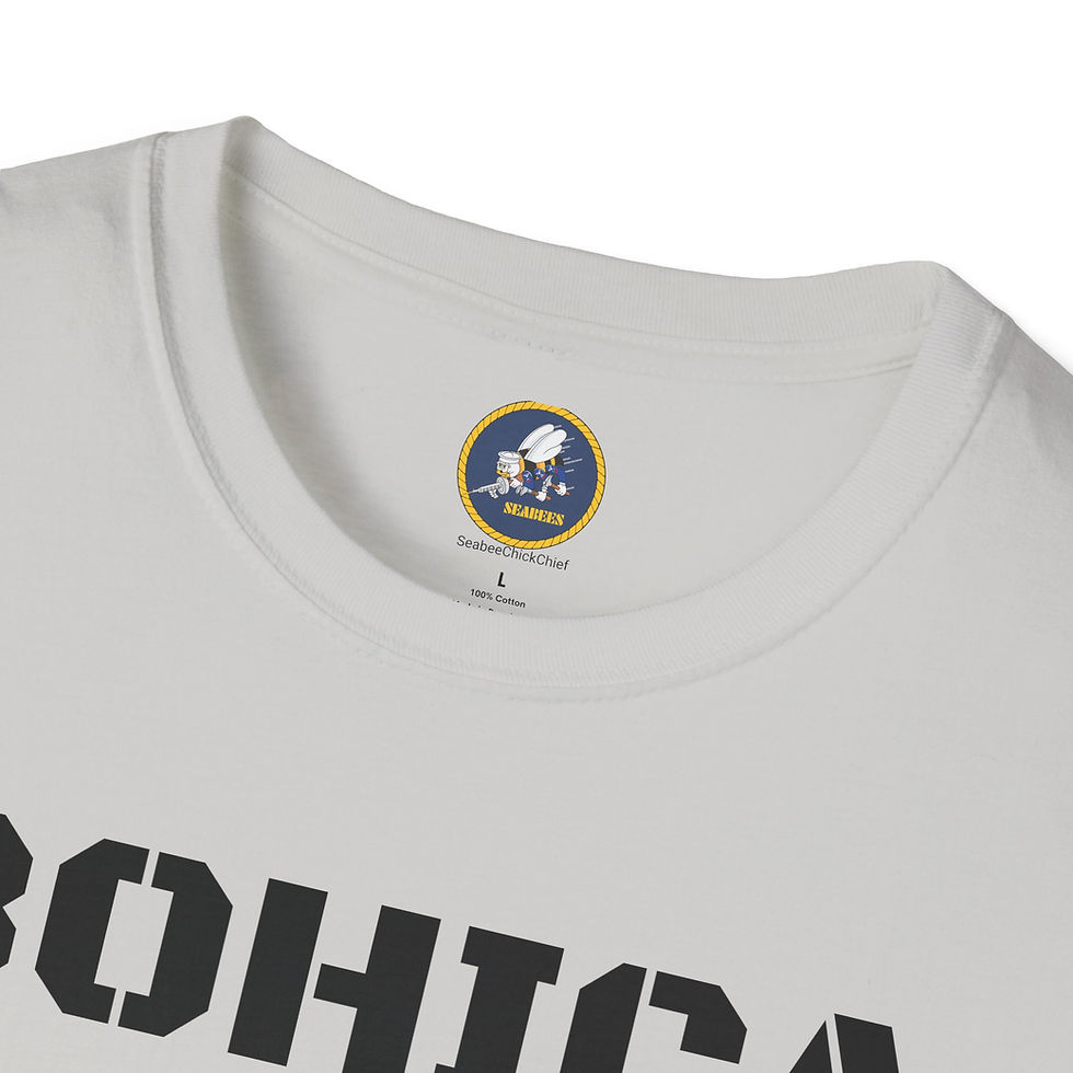 Thumbnail: BOHICA Unisex Softstyle T-Shirt, Seabees label