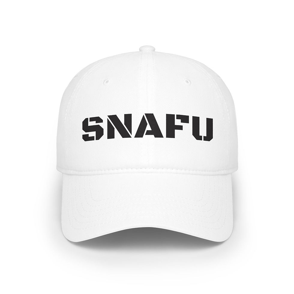 Thumbnail: SNAFU Low Profile Baseball military humor several colors