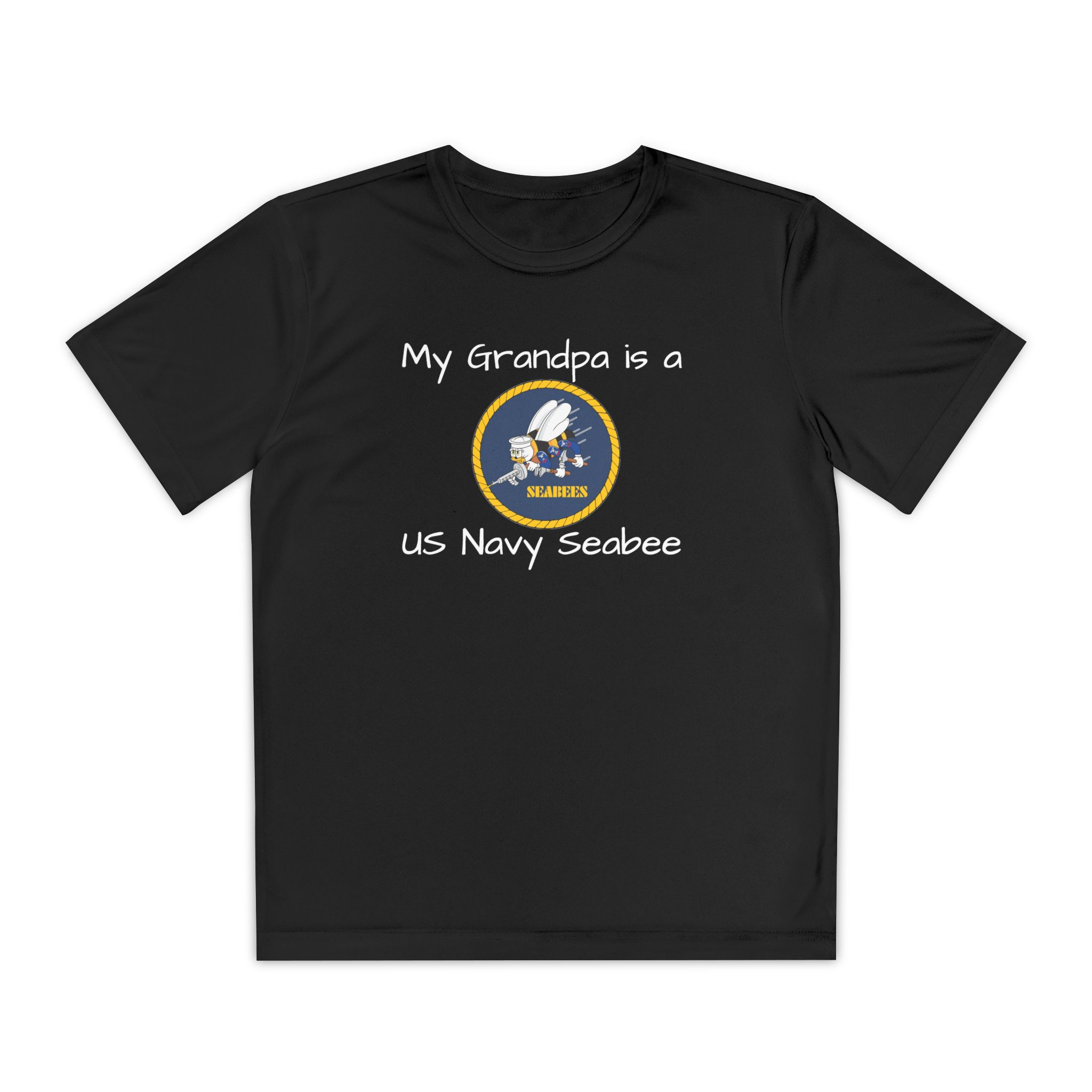 My Grandpa is a Seabee Seabees Logo Youth TShirt Tee