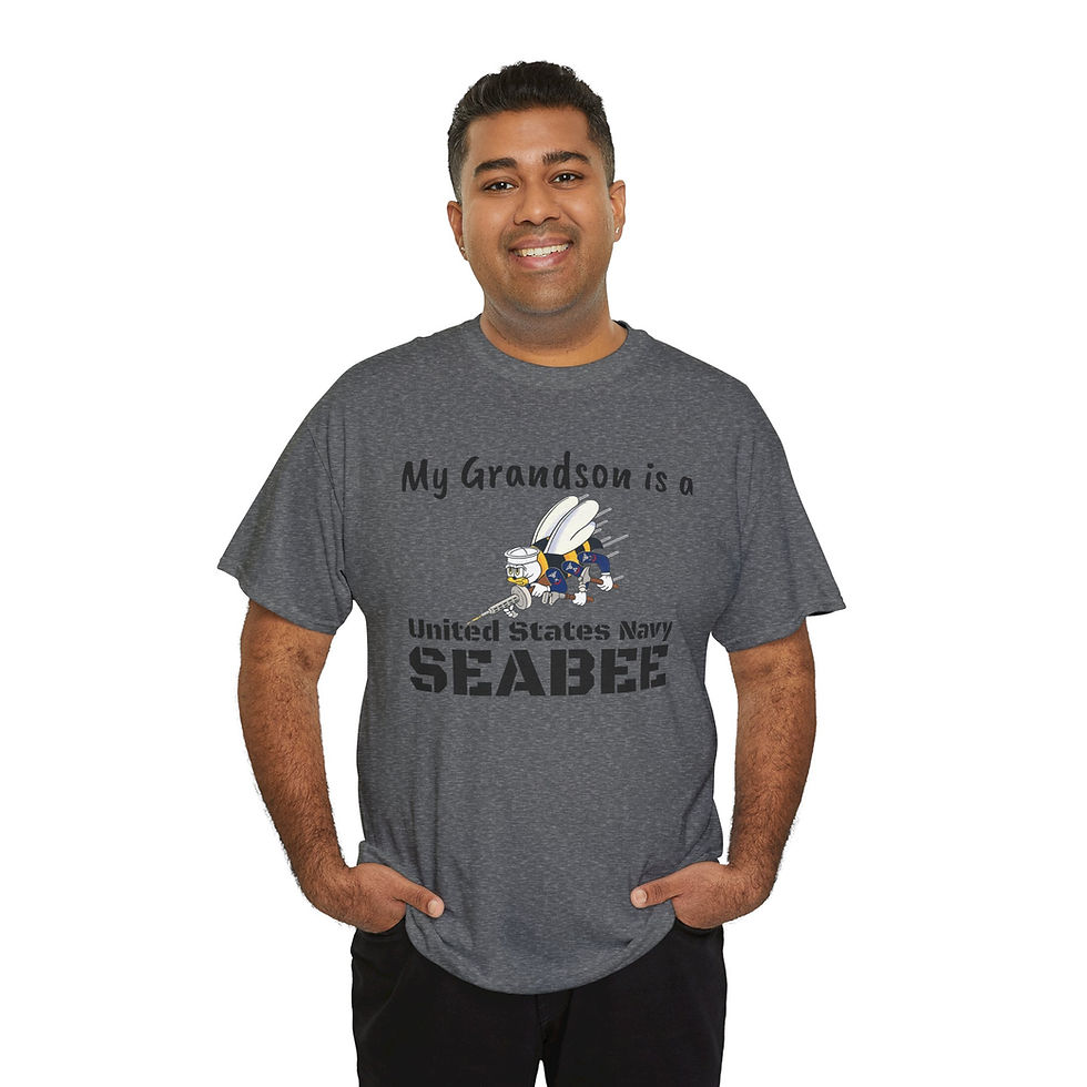 Thumbnail: My Grandson is a Seabee Military Unisex Heavy Cotton