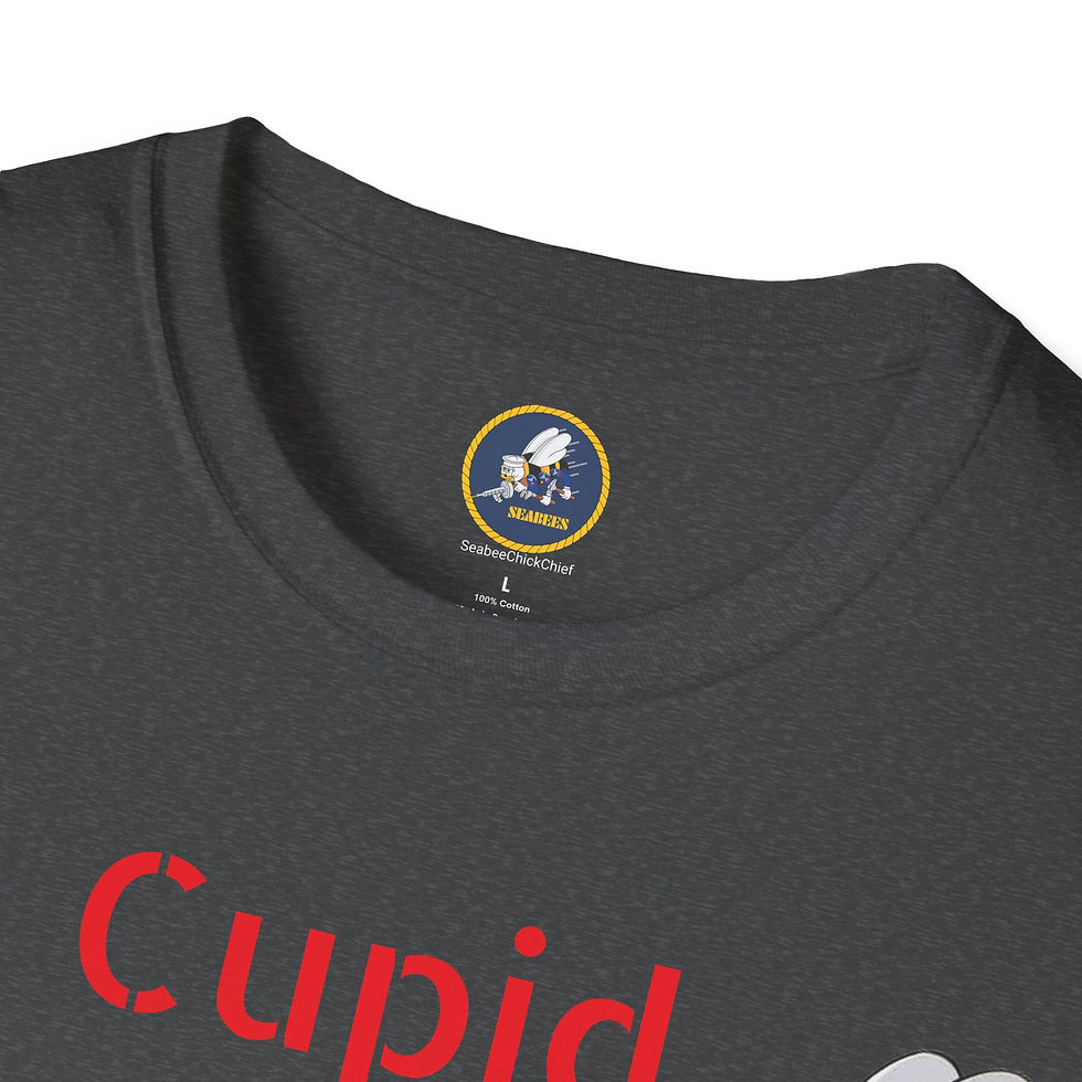 Thumbnail: Seabee Cupid T-Shirt is Stupid Valentine Unisex Softstyle