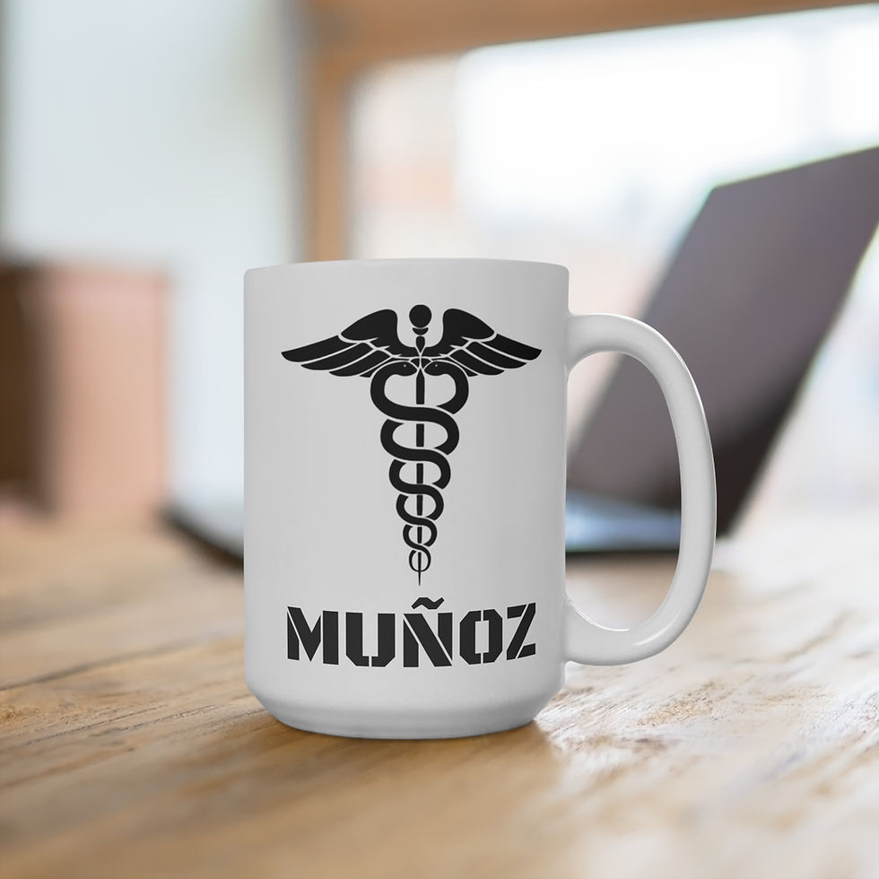 Thumbnail: Caduceus Medical Black Mug - 15oz, Perfect for Nurses, Doctors, Medical Students