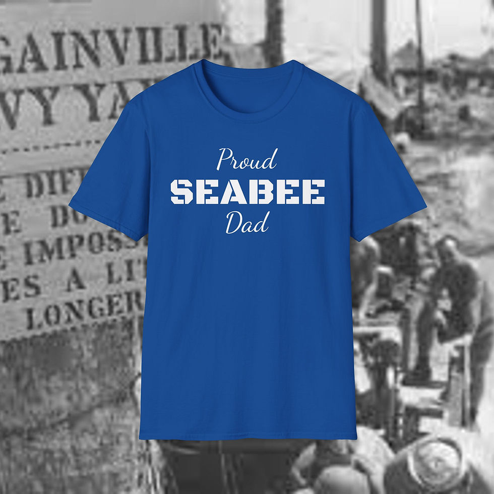 Thumbnail: SEABEE Dad Softstyle T-Shirt Seabees Support for Christmas birthday 