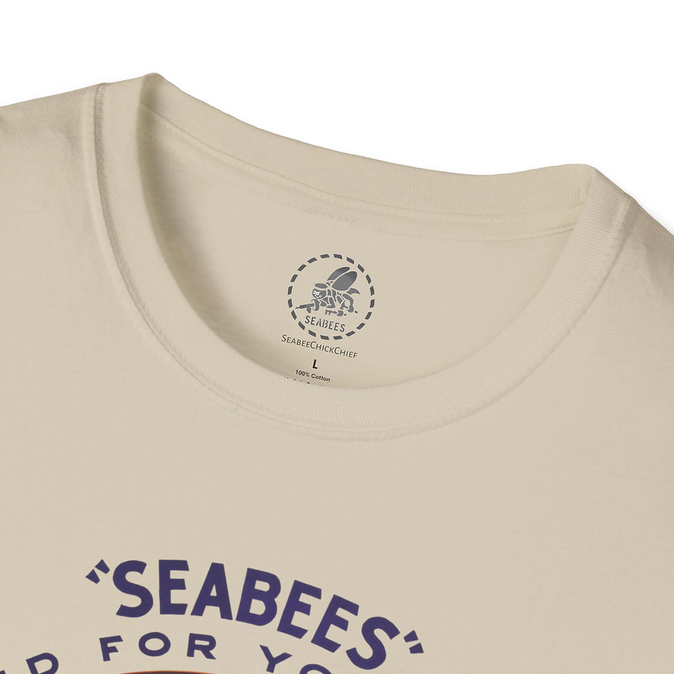 Thumbnail: Seabees Softstyle T-Shirt, Unisex Vintage Recruiting Theme Tee