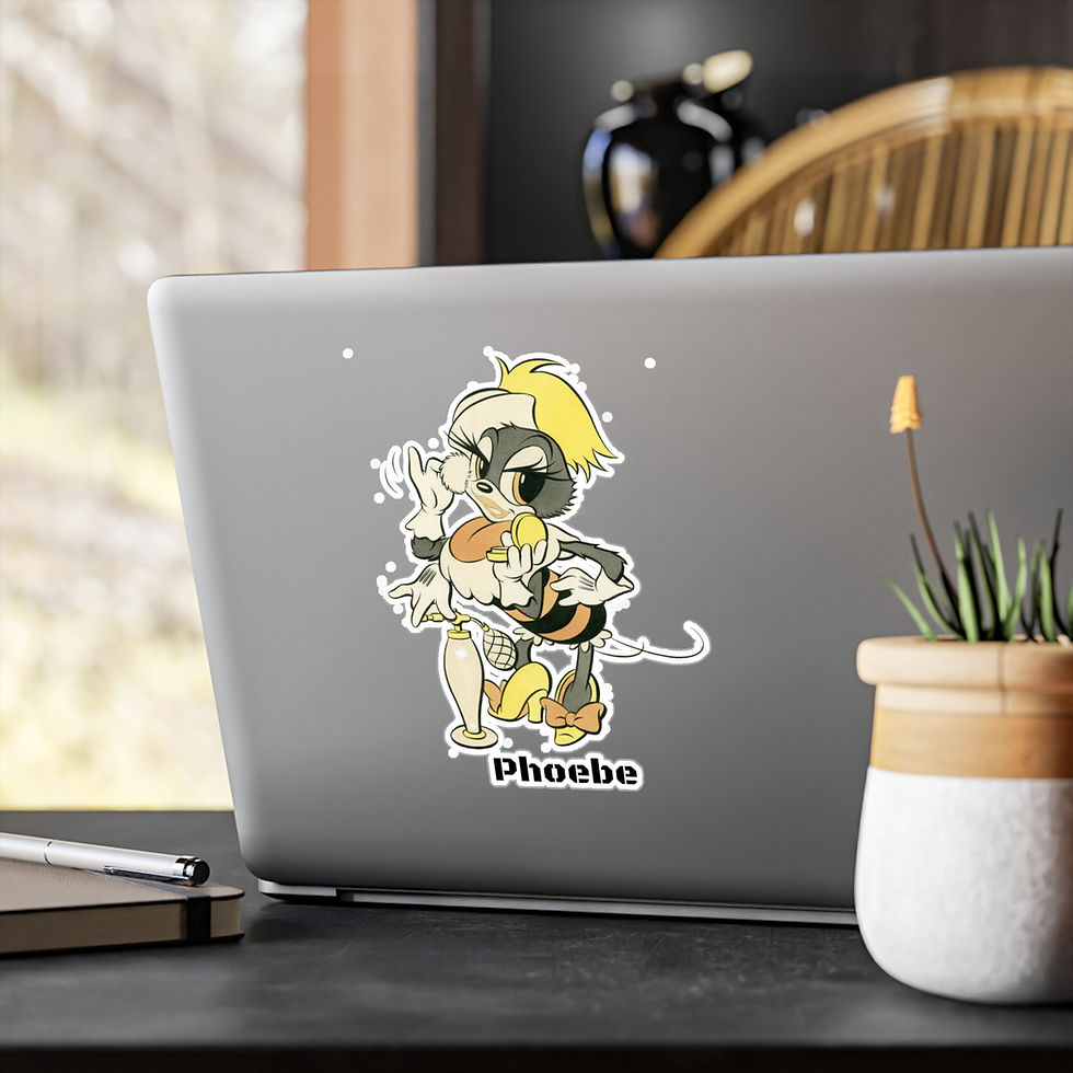 Thumbnail: Phoebe Vinyl Decals 4 sizes female Seabee Navy Seabees sticker