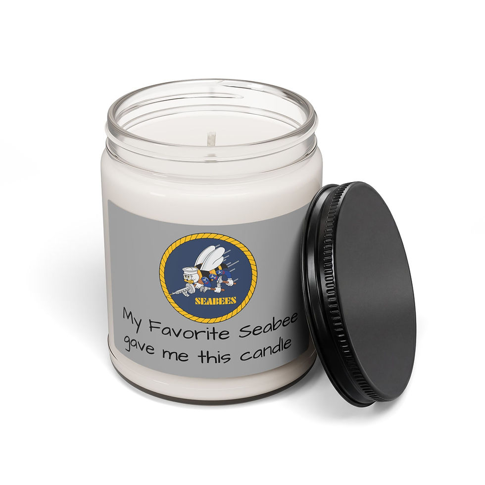 Thumbnail: My Favorite Seabee gave me this candle, 5 scents, Seabees Soy Candle, 9oz