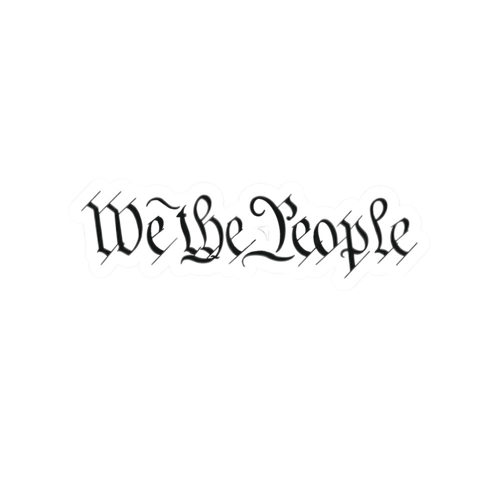 Thumbnail: We The People, US Constitution Preamble Stickers