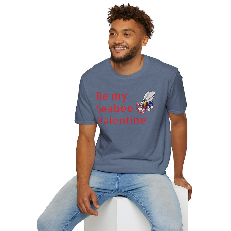 Thumbnail: Seabee Valentine T-shirt Softstyle  be my Valentine