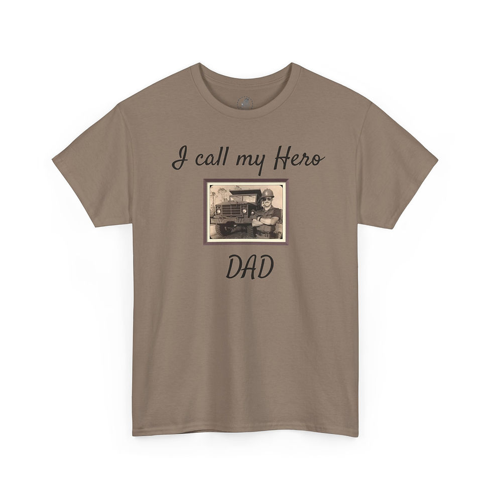 Thumbnail: I Call My Hero Dad Throwback Tee, Father's Day Gift