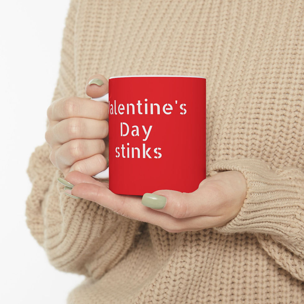 Thumbnail: Valentine's Day Stinks Seabee Ceramic Mug 11 or 15 oz