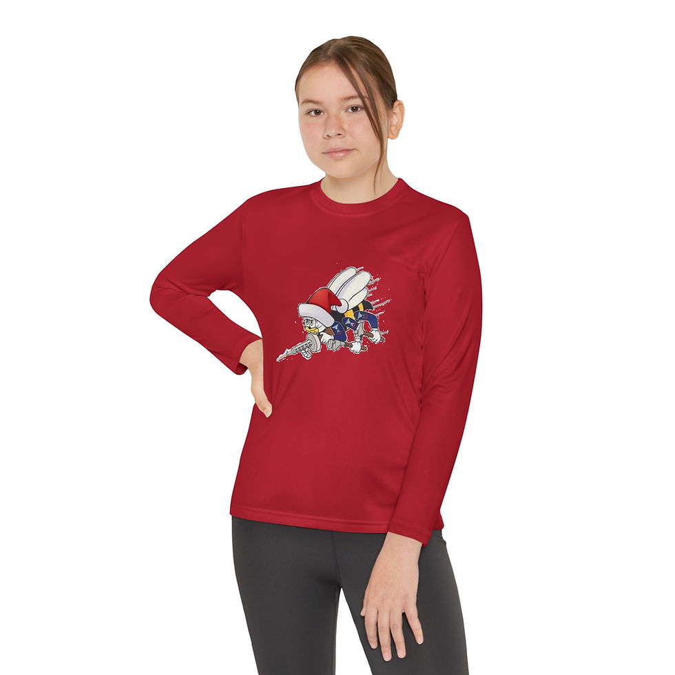 Thumbnail: Santa Seabee Youth Long Sleeve T-shirt 
