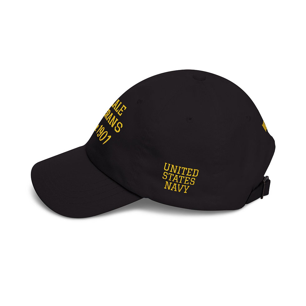 Thumbnail: Female Veterans Since 1901" 4 Embroidered sides Hat personalized gold thread