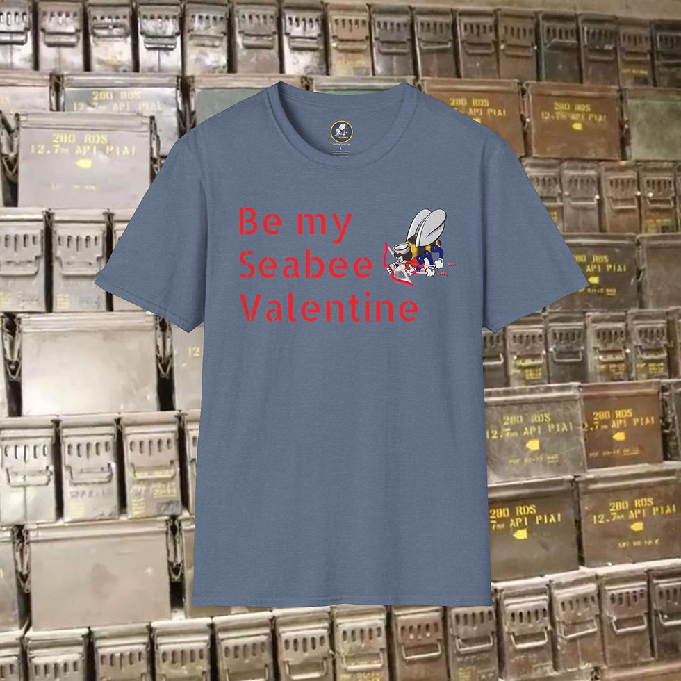 Thumbnail: Seabee Valentine T-shirt Softstyle  be my Valentine