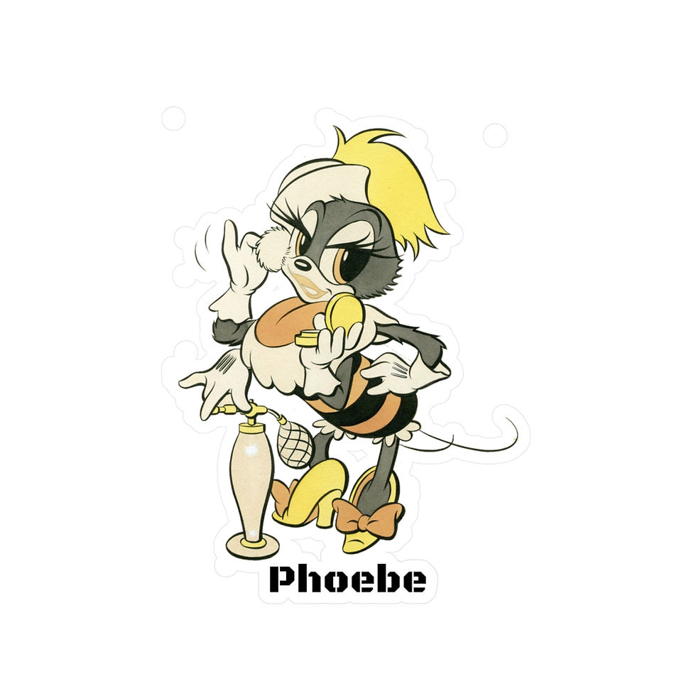 Thumbnail: Phoebe Vinyl Decals 4 sizes female Seabee Navy Seabees sticker
