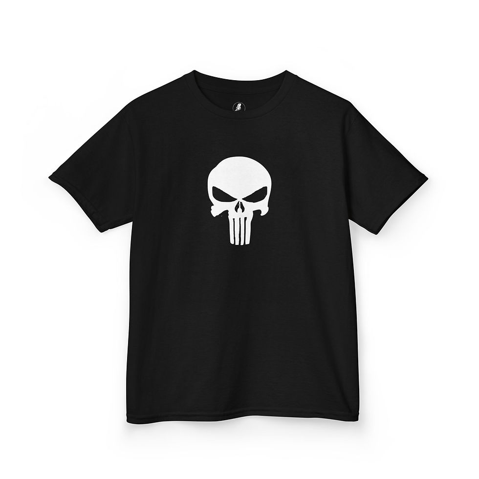 Thumbnail: Kids "Punisher" Graphic Tee — Funny Pun T-Shirt for Boys & Girls