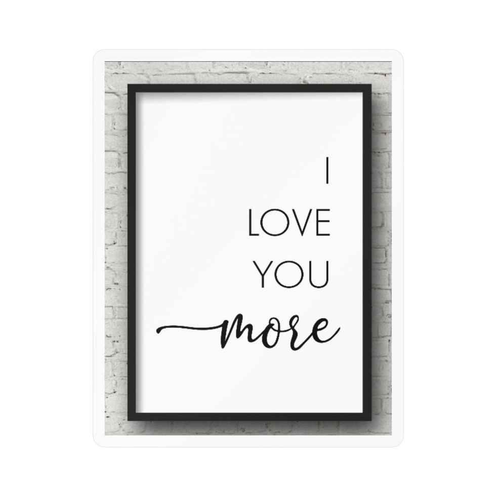 Thumbnail: I love you More Decals Kiss-Cut Vinyl