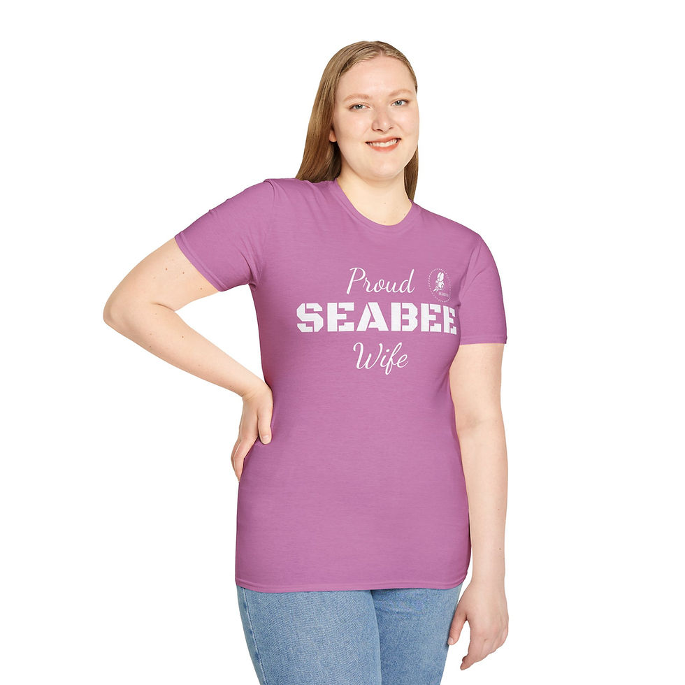Thumbnail: Proud SEABEE Wife Softstyle T-Shirt