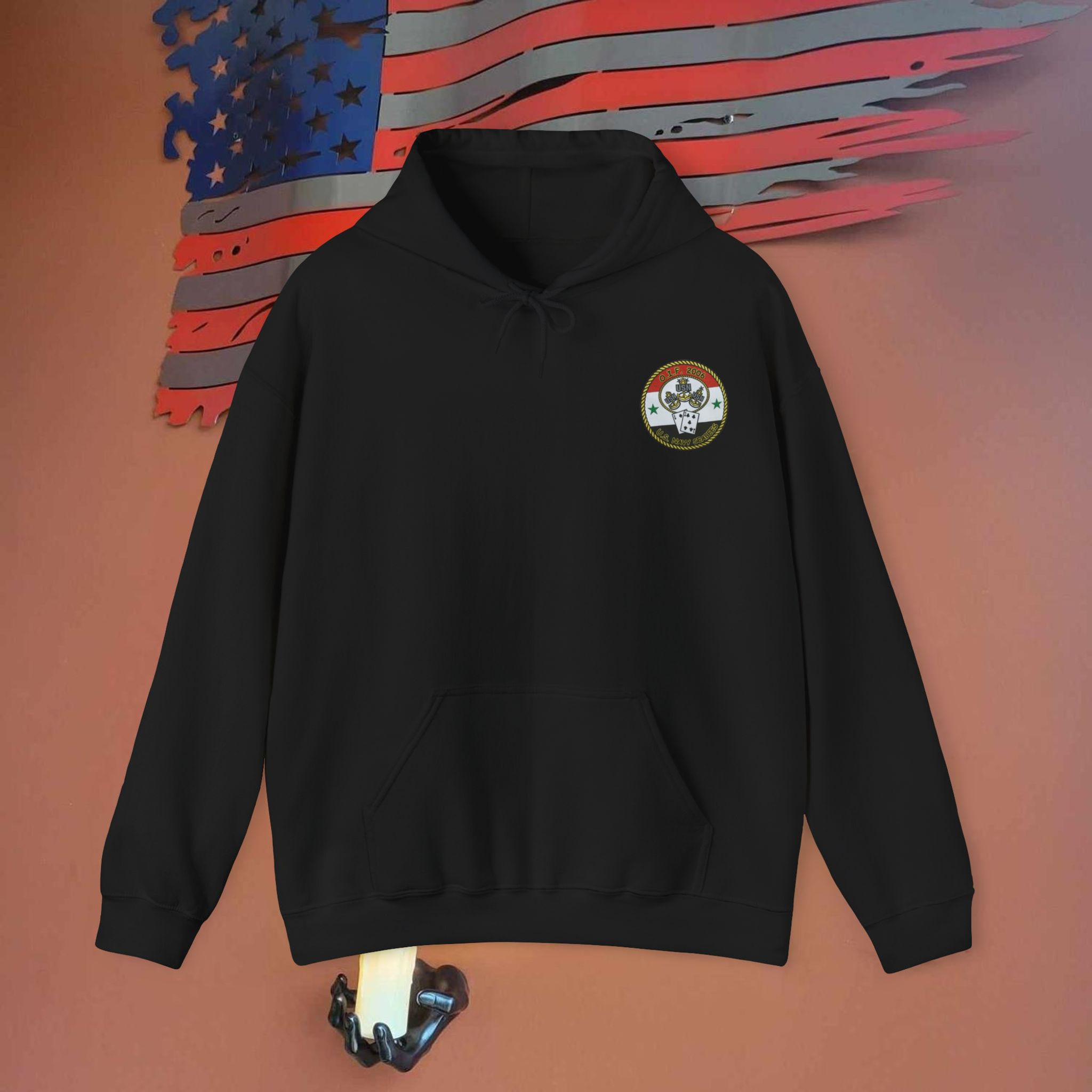 NMCB 25 - 2006 OIF Deployment Nostalgic Replica Heavy Blend Hooded Sweatshirt