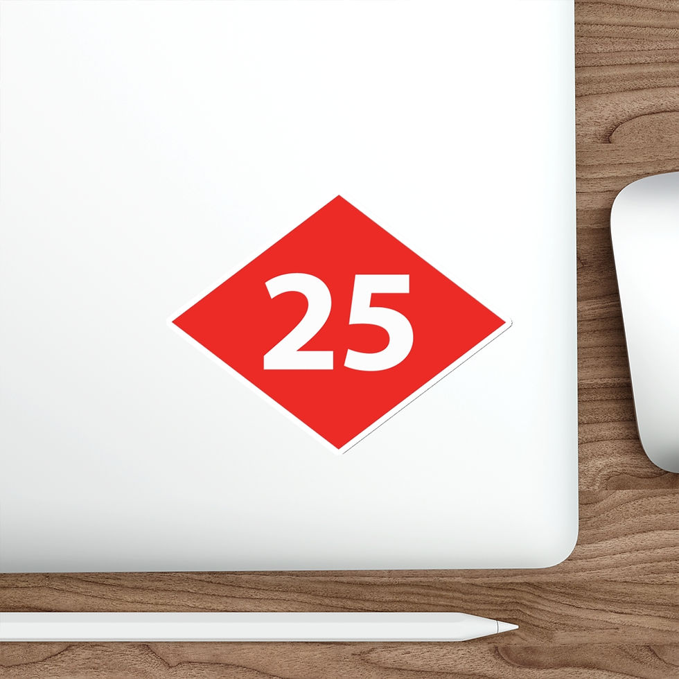 Thumbnail: NMCB 25 Beep Sticker Seabees decal red organic battalion TWO FIVE Twenty Five