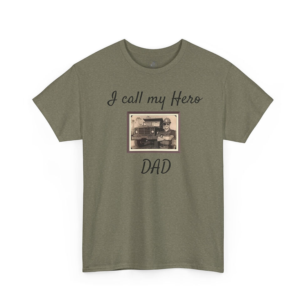 Thumbnail: I Call My Hero Dad Throwback Tee, Father's Day Gift