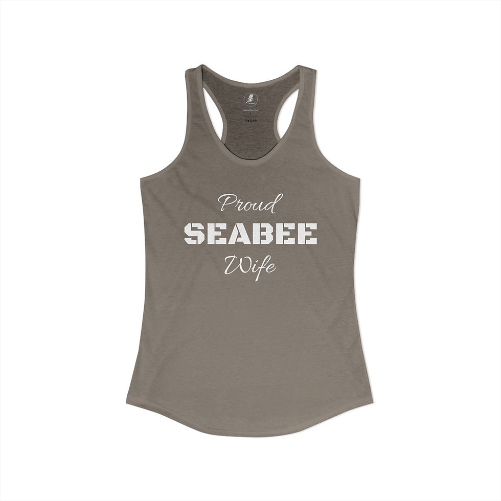 Thumbnail: Tank Top Seabee Wife Women's Ideal Racerback Tank Sleeveless