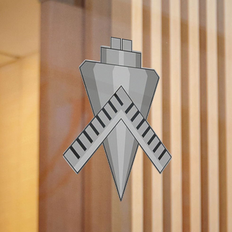 Thumbnail: Anodized Builder Rating Insignia  Die-Cut Sticker Gun Graphic Decal